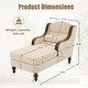 preview thumbnail 39 of 52, Oversized Chaise Lounge Indoor with Wide Seat