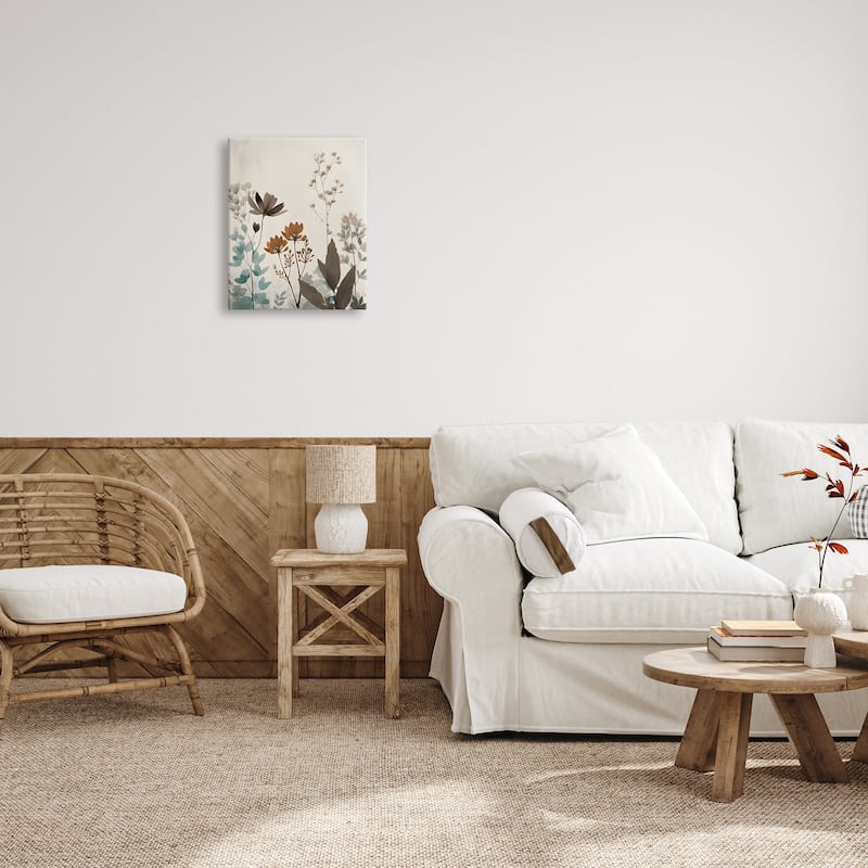 Stupell Soft Beige Botanicals Canvas Wall Art Design by Petals Prints Design