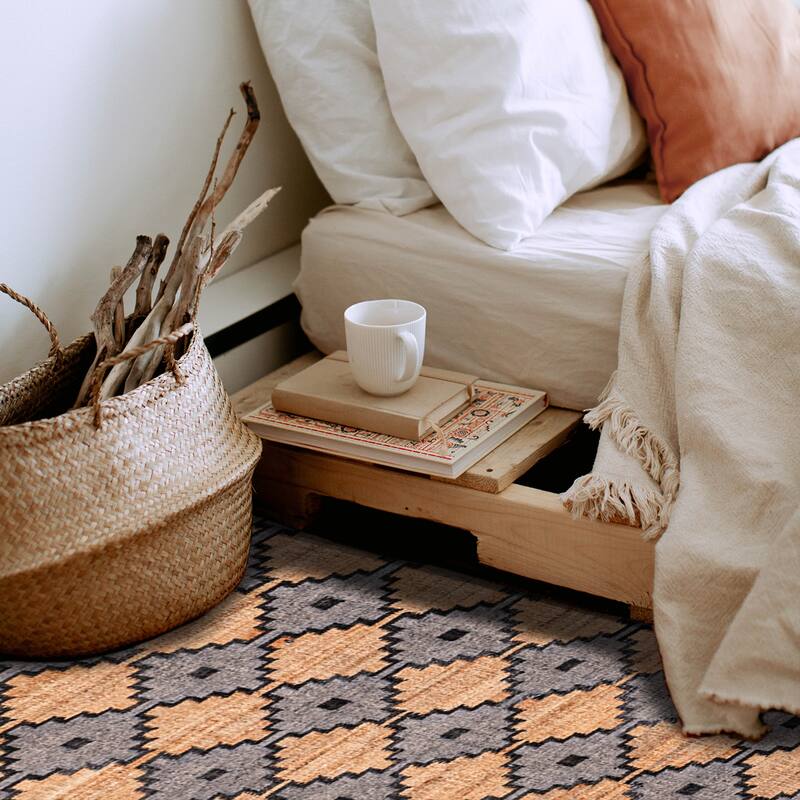 ECARPETGALLERY Flat-Weave Palas Denizli Tan Kilim - 5'3 x 7'8