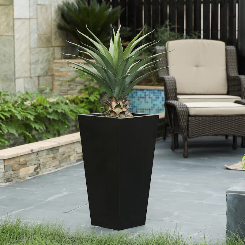 Tall Tapered Square Indoor & Outdoor MgO Planter