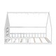 preview thumbnail 27 of 31, Wood Playful Design Full Size House Bed Kids Bed with LED,Window and Fence