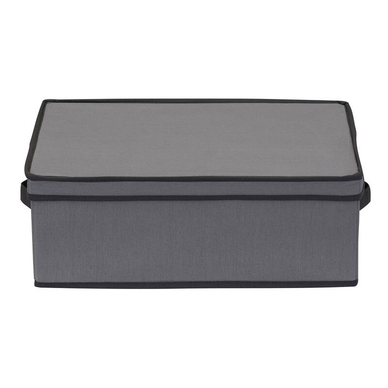 Household Essentials Mug and Tumbler Vision China Storage Box Chest - 14.0"L x 19.0"W x 6.5"H