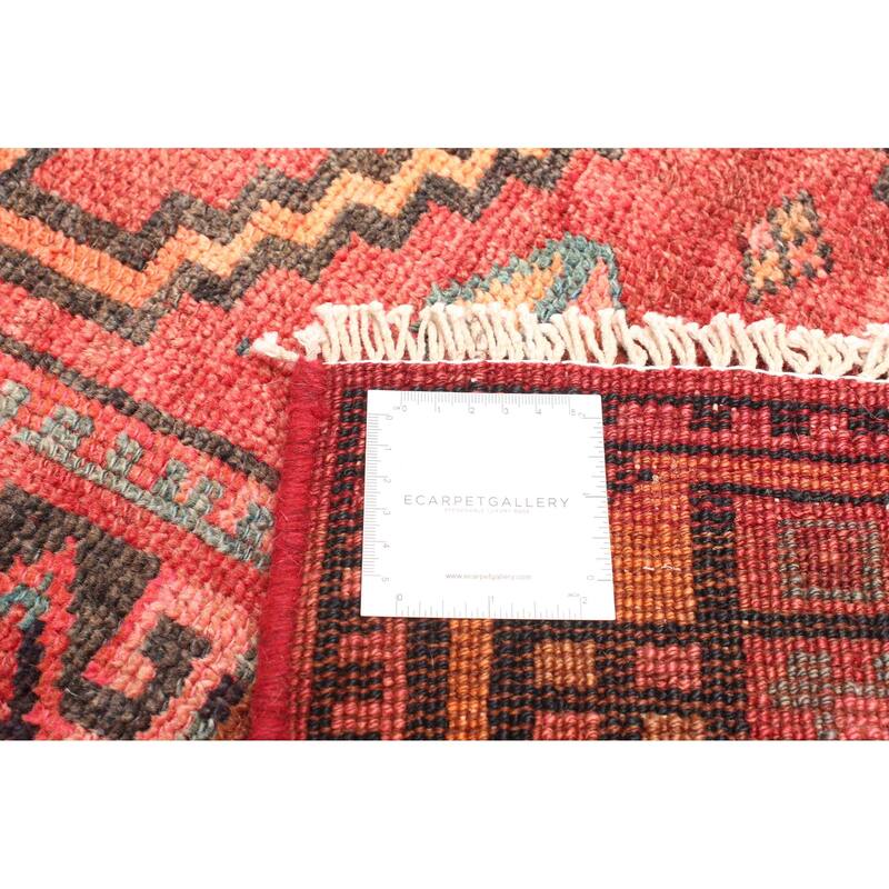 ECARPETGALLERY Hand-knotted Melis Vintage Red Wool Rug - 4'11 x 6'6