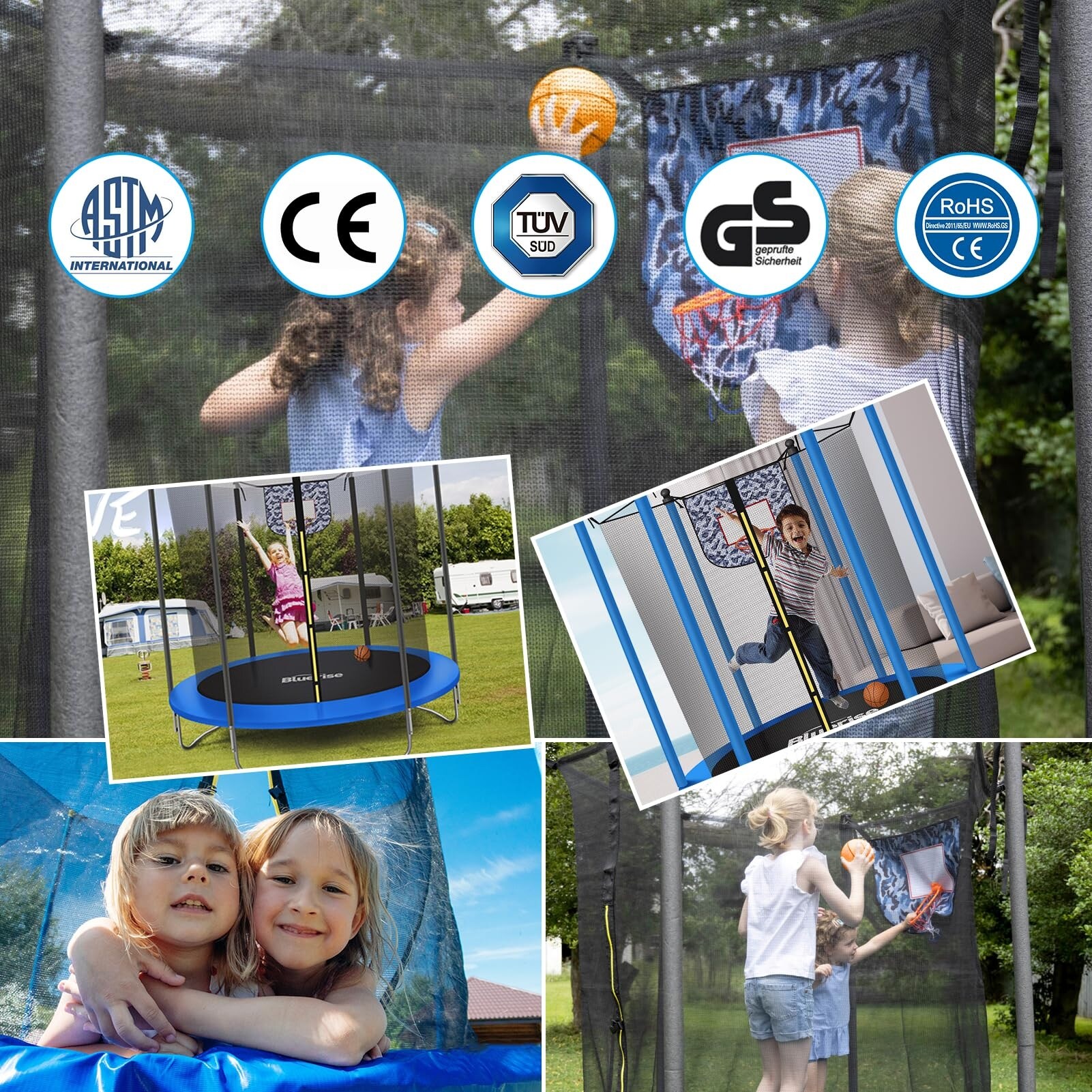Trampoline 6FT Indoor Trampoline Outdoor Kids Trampoline