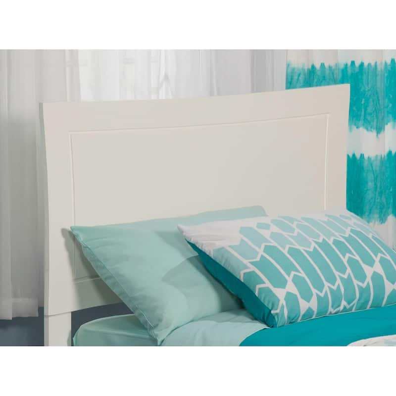 Metro Headboard with USB Charging Station - White - Twin