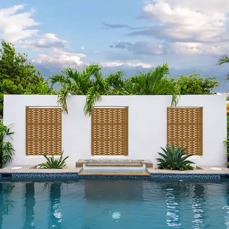 Outdoor Privacy Screen Panel Free Standing Bricks - 72*47