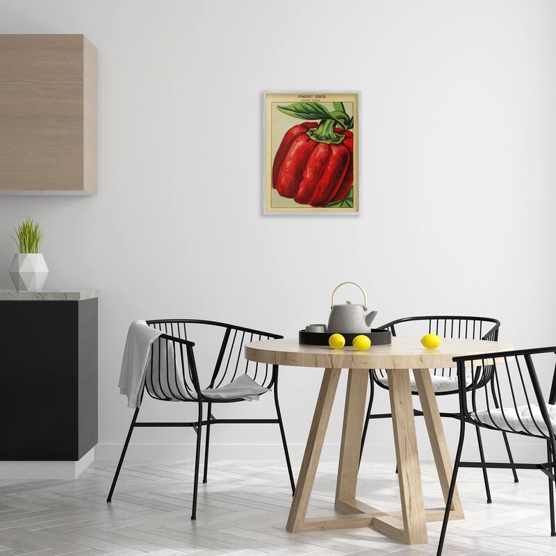 Stupell Country Vintage Pepper Framed Giclee Art Design By Lil' Rue
