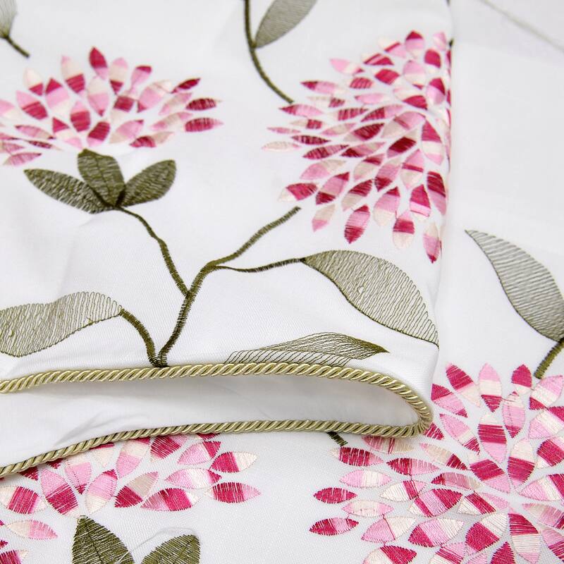 Embroidery Sunflower Valance