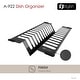 preview thumbnail 3 of 8, STYLISH 16 3/4" Over Sink Stainless Steel Dish Organizer in Graphite Black
