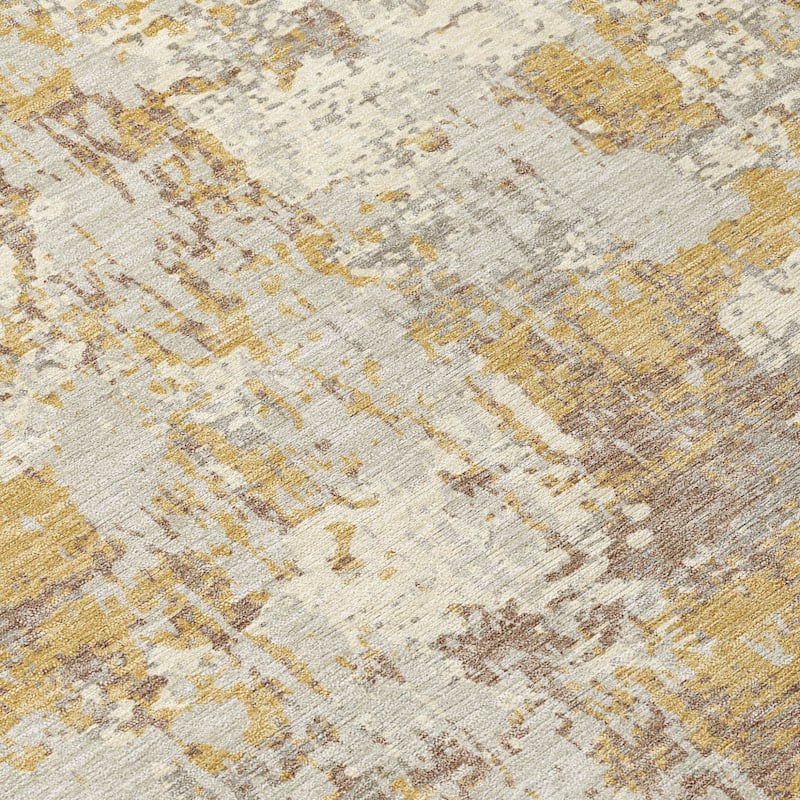 HomeRoots Abstract Transitional Rectangle Outdoor Rug