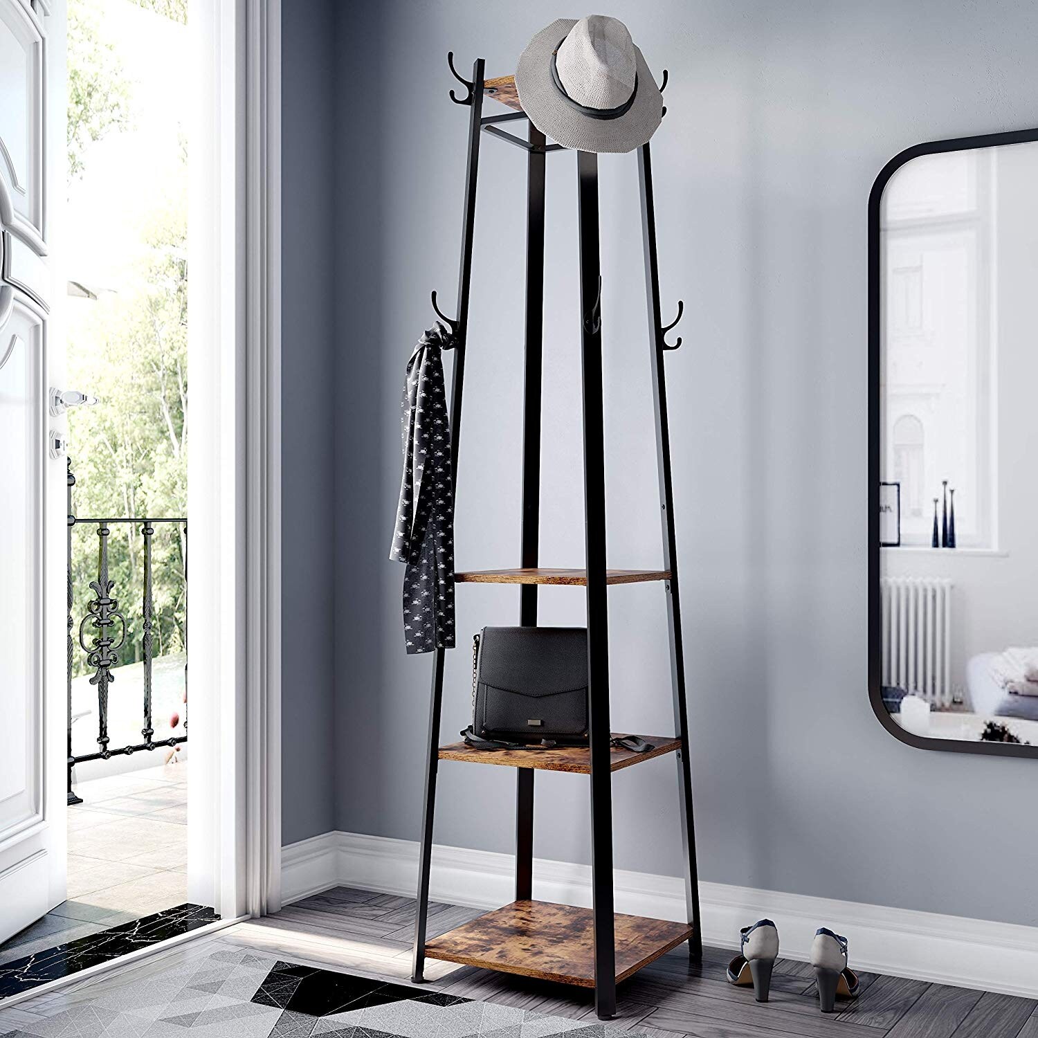 Vasagle industrial coat rack online