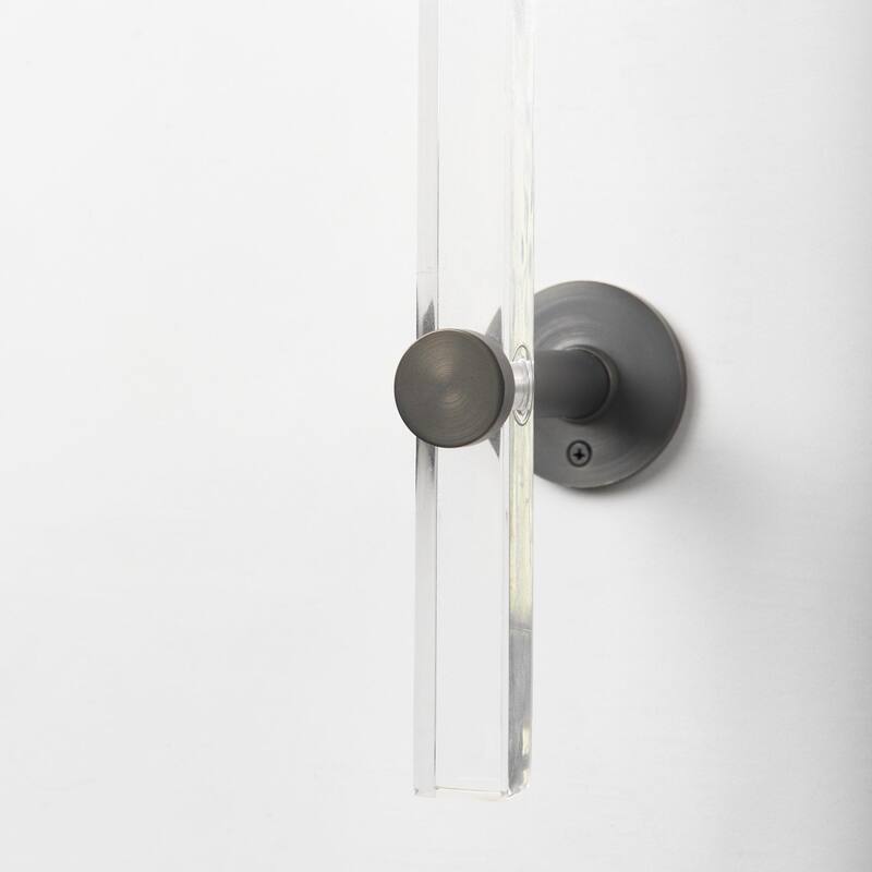 Kinsley Beige Shade W/Transparent Body Wall Sconce - 12.0L x 12.0W x 29.5H