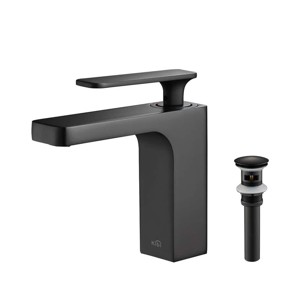 Lead Free Solid Brass Single Handle Bathroom Vanity Sink Faucet with Water Hose