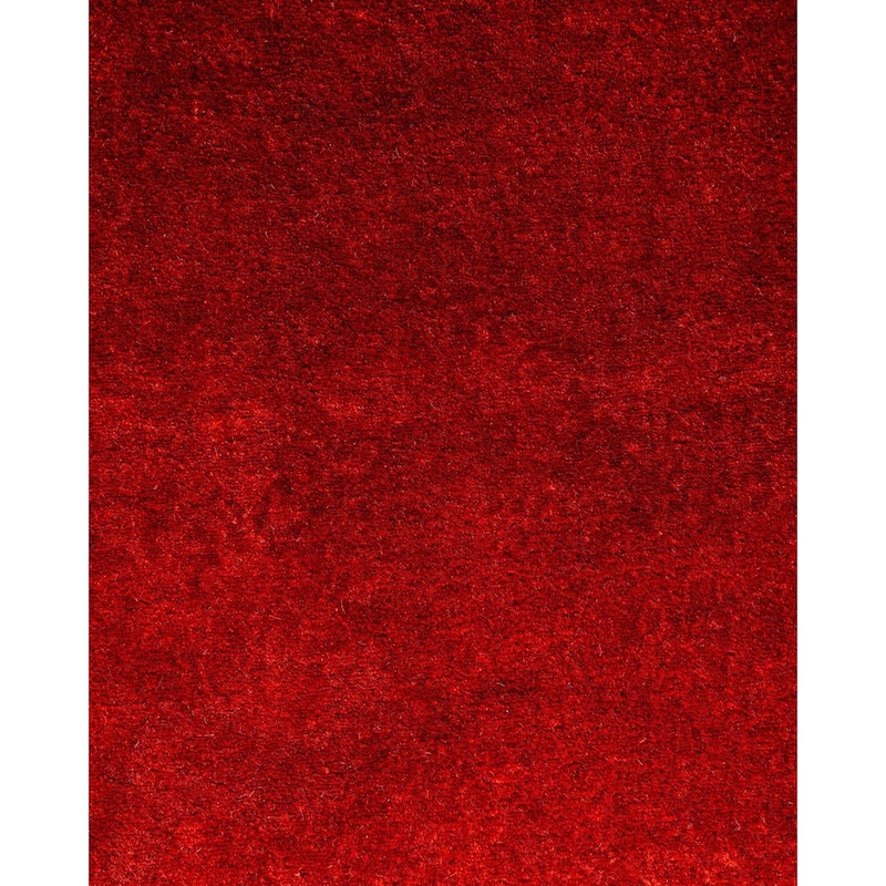 Contemporary Overdyed Wool Hand Knotted Runner - 2' 6" x 4' 2"