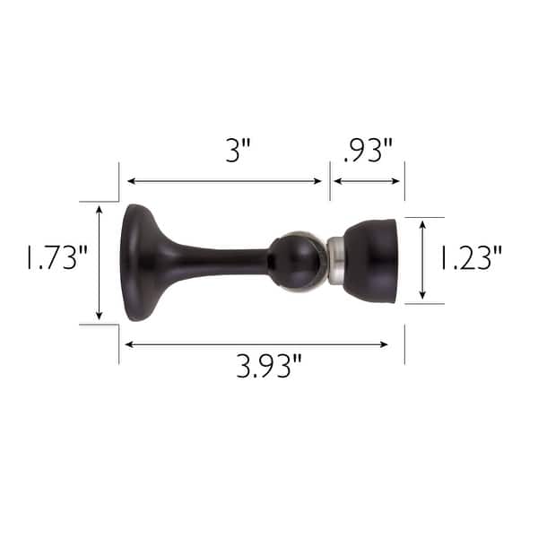 Design House 189324ORB Doorstop 4Pack Oil Rubbed Bronze