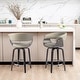 preview thumbnail 71 of 167, Glitzhome Set of 2 or 4 Modern Counter & Bar Height Wooden Swivel Bar Stools
