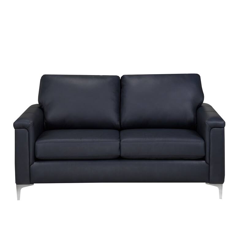 Lessa Modern Premium Top Grain Leather Loveseat