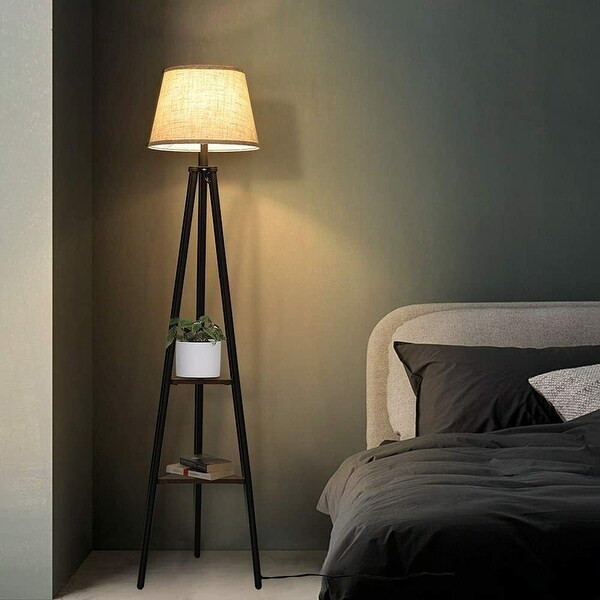 Bed bath and beyond floor lamp with shelves cheap