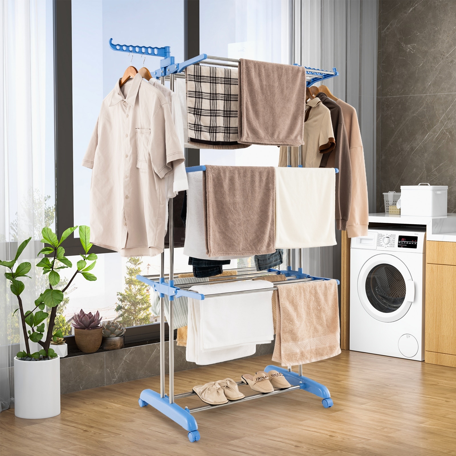 Winged drying rack shop