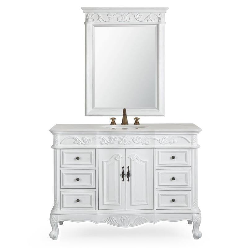 Benton Collection 48 Inch Breston Single Sink Bathroom Vanity