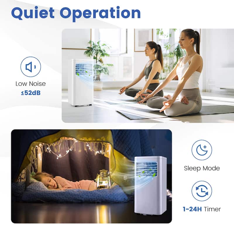3-in-1 Portable Air Conditioner 5000 BTU (8000 BTU ASHRAE) AC Unit