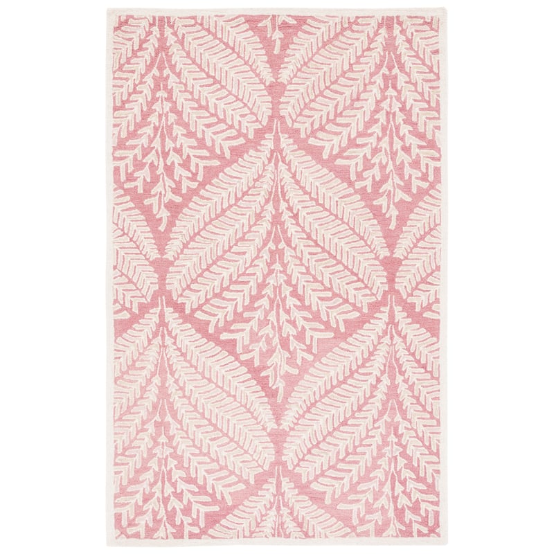 SAFAVIEH Handmade Capri Kert Wool Rug - 6' x 9' - Pink/Ivory