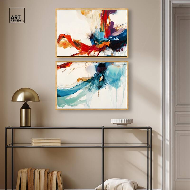 Vibrant Palette I Canvas Set of 2 by Art Remedy