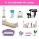 preview thumbnail 4 of 3, MySize Dollhouse - Large 3-Story Dollhouse with 7 Rooms
