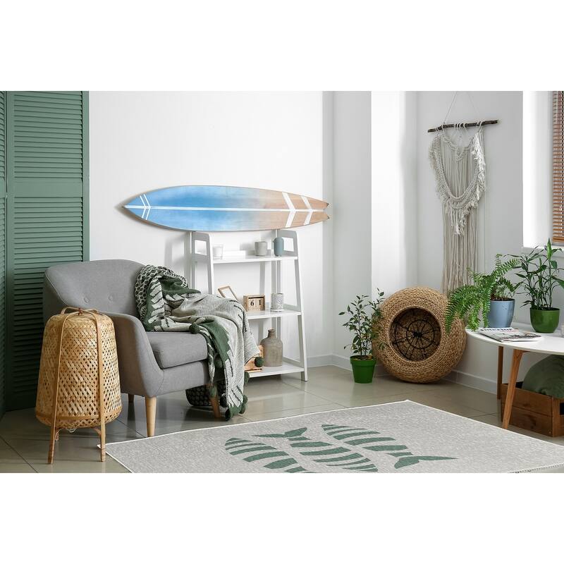 Puzzle Fish Nautical Chenille Rug