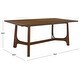 preview thumbnail 32 of 31, SAFAVIEH Couture Adelee Wood Rectangle Dining Table - 76 IN W x 40 IN D x 30 IN H