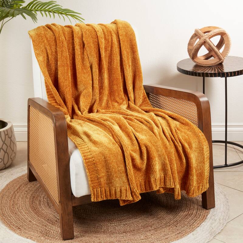 Warmth of Chenille Knit Throw