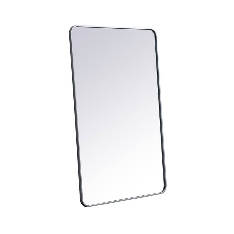 Ezra Soft Corner Metal Rectangular Mirror