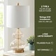 preview thumbnail 22 of 55, Ellipse Curved Gourd Glass Table Lamp, Set of 2