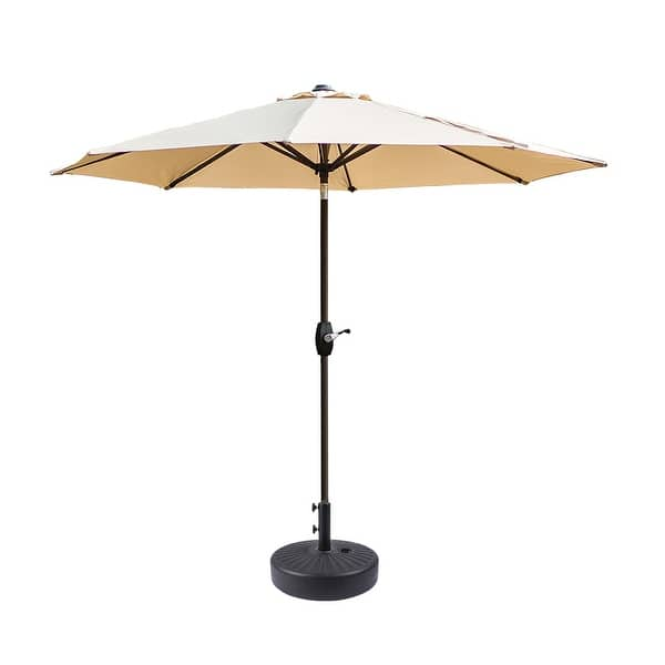 Holme 9-foot Patio Umbrella and Base Stand - Bed Bath & Beyond - 28992225