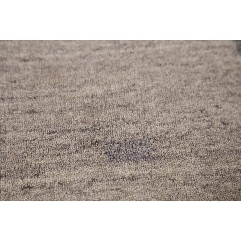 Brown Tribal Gabbeh Indian Rug Handmade Wool Carpet - 3'9" x 5'9"