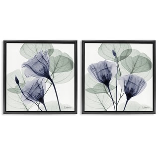 Stupell Fading Florals & Herbs Framed Floater Canvas Wall Art Design By ...