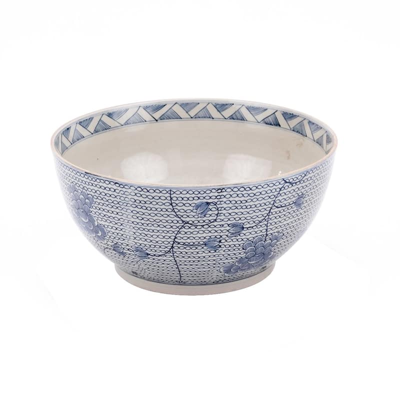 Blue And White Porcelain Chain Bowl