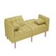 LUXMOD Futon Sleeper Sofa With 2 Pillows Fabric