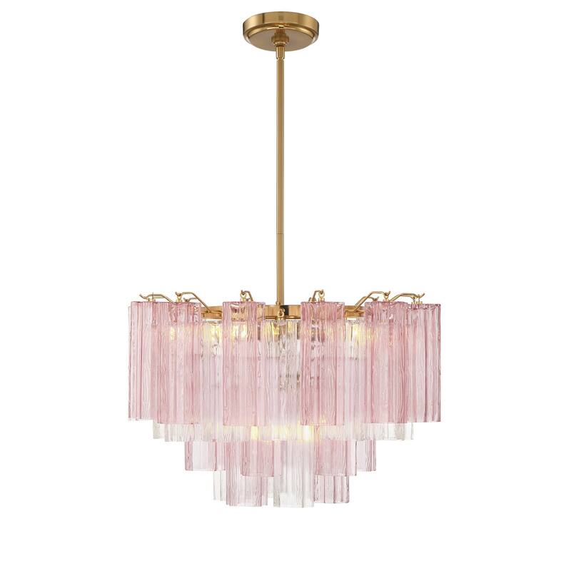 Crystorama Lighting Group ADD-308-SP Addis 9 Light 22" Wide Chandelier