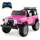 preview thumbnail 17 of 25, 12V 2-Seat Licensed Kids Ride On Toyota FJ40 Car with 2.4G Remote Control - 49.6" x 30.7" x 31.1" (L x W x H)