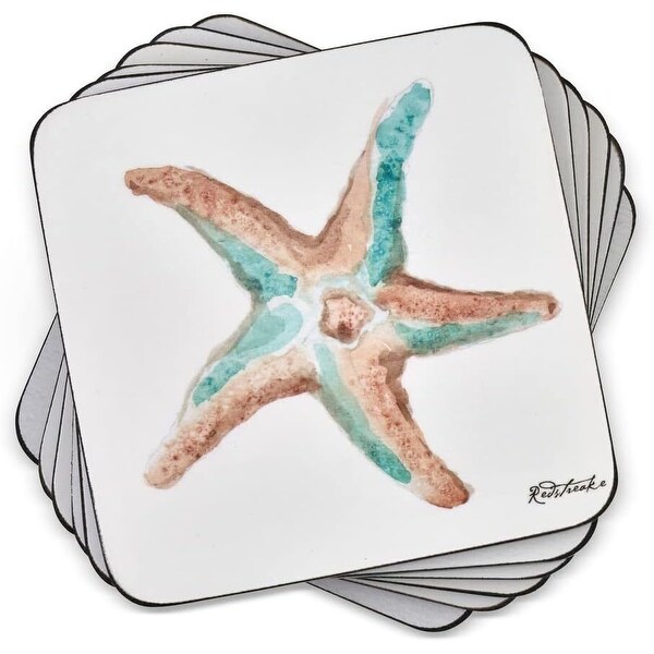 Coastal Shore Coasters Set of 6 - Bed Bath & Beyond - 41448314