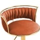preview thumbnail 121 of 155, Velvet Upholstered Adjustable Bar Stool Swivel Counter Chair Set of 2
