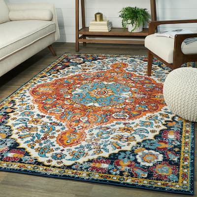 Telford Traditional Medallion Area Rug