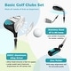preview thumbnail 17 of 25, Junior Complete Golf Club Set for Kids with Rain Hood Right Hand Children Golf - 8.5" x 5.5"
