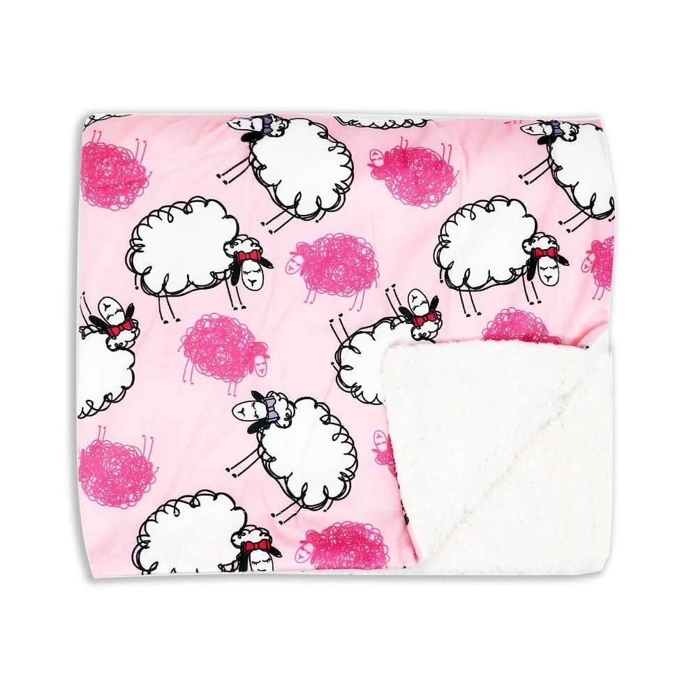 Printed Minky Plush Baby Blanket - N/A