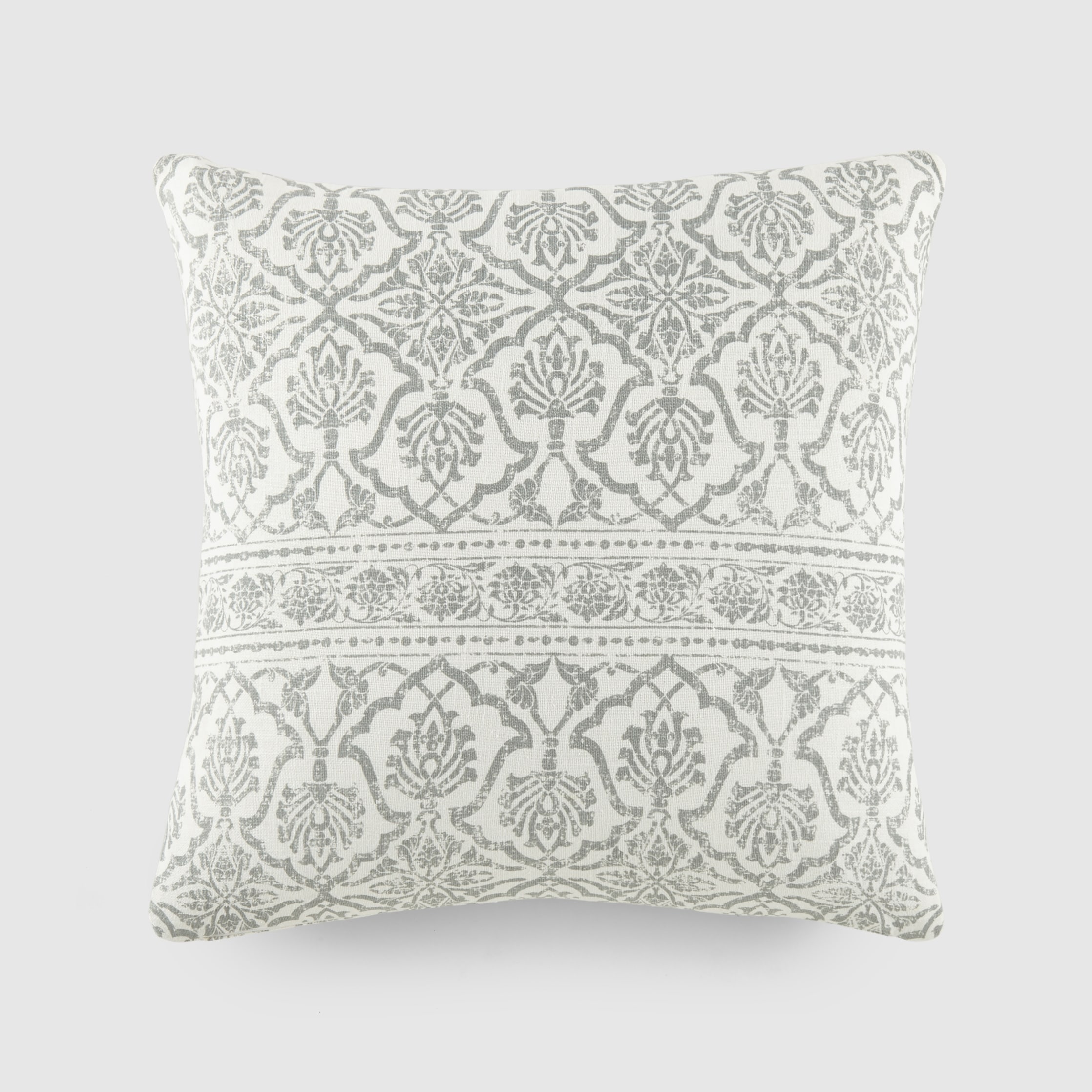Becky Cameron 100% Cotton Slub Patterned Throw Pillow Cover
