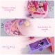 preview thumbnail 15 of 16, Qaba Kids Vanity Makeup Table Set with Chair, Pretend Play Toy for 3 Year Old Girls and Above