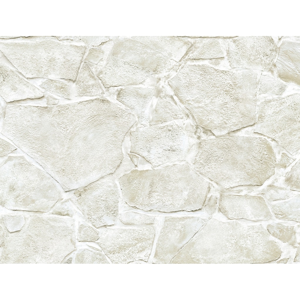 Harry & Grace Faux Fieldstone Peel and Stick Natural Wall Backdrop Panel