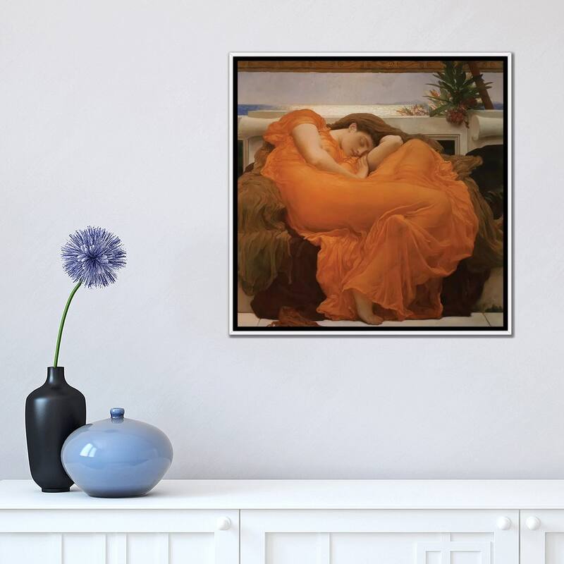 iCanvas "Flaming June, c.1895" by Frederic Leighton Framed Canvas Print