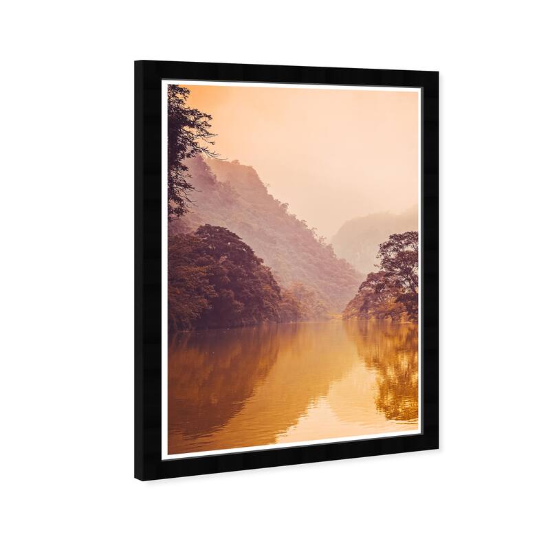 Wynwood Studio Prints Floral and Botanical Warm Stillness Brown and Modern & Contemporary Wall Art Canvas Print